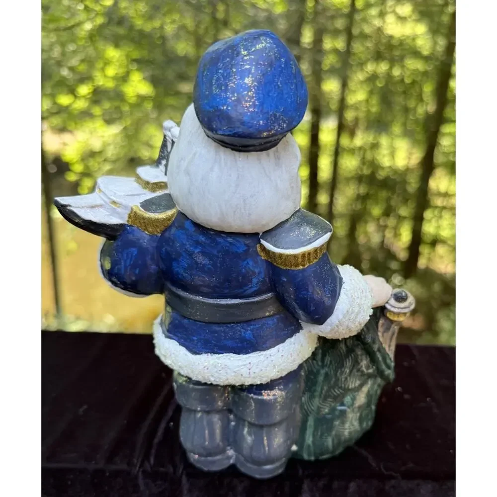 Mississippi State Santa Claus Painted Ceramic Handmade